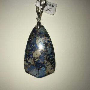 NEW! SEA SEDIMENT JASPER Pendant Necklace 26"